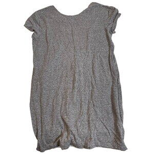 BILLABONG Extra Small Grey Cross‎ Open Back Tunic Top Short Sleeve